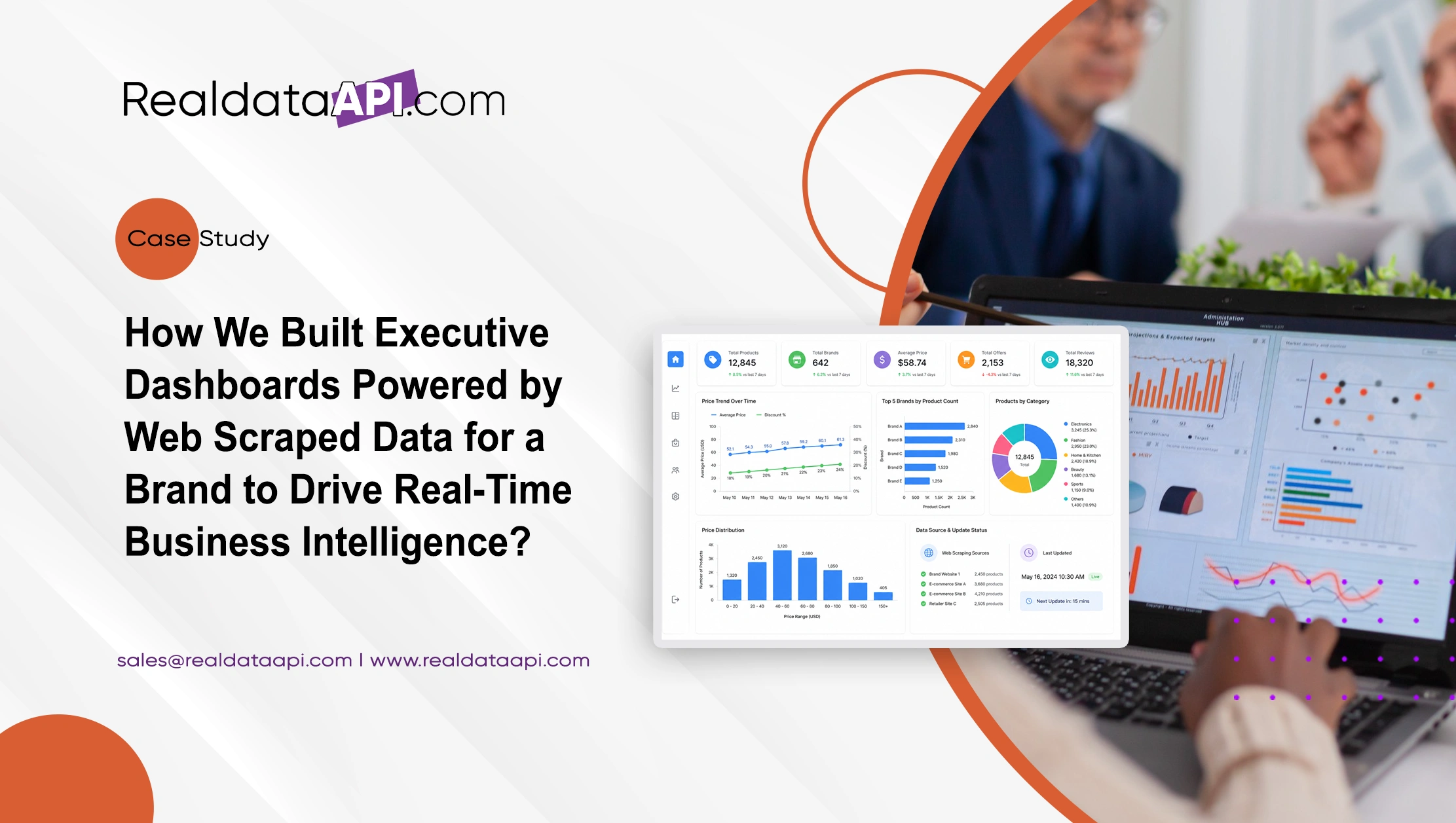 How We Built Executive Dashboards Powered by Web Scraped Data for a Brand to Drive Real-Time Business Intelligence?  